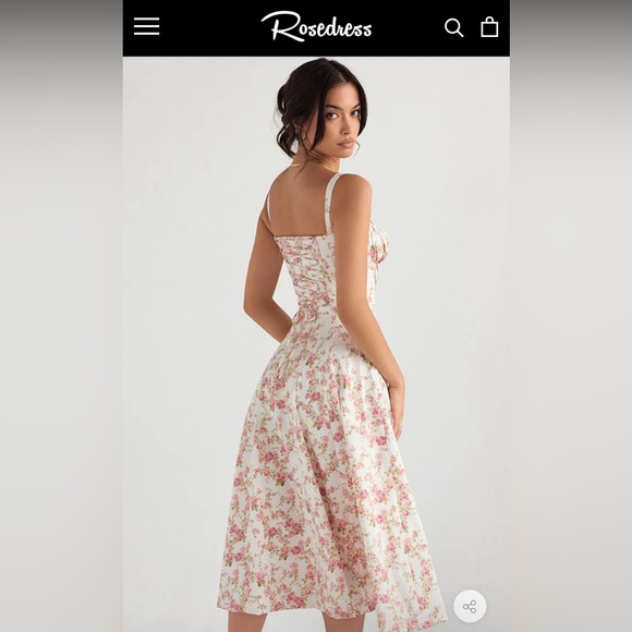 Beautiful floral dress - Picture 4 of 7